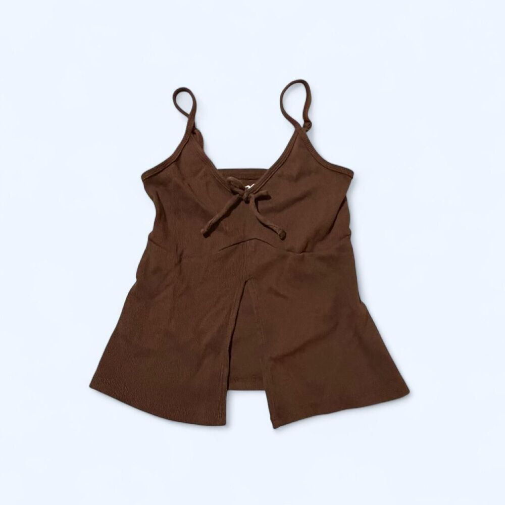 Hollister-co Women's Brown shirt with open front